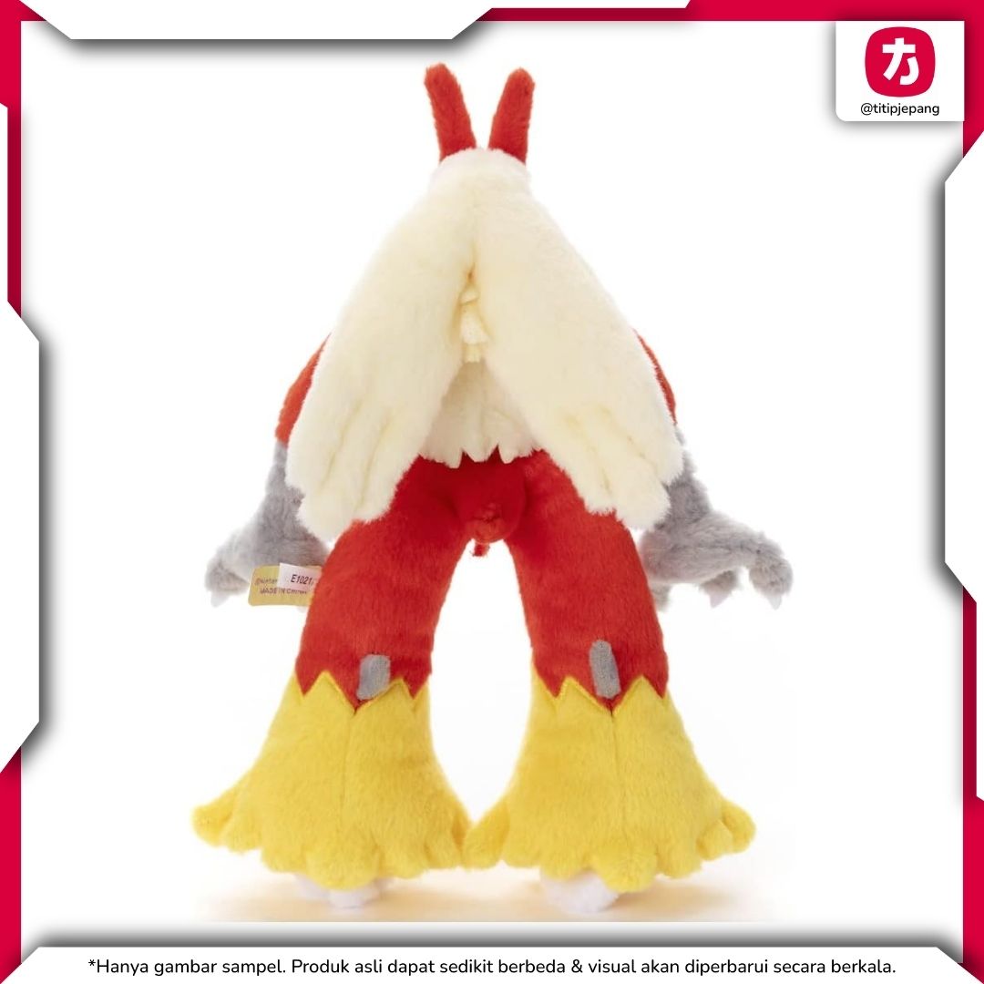 Pokemon Blaziken Plush Takara Tomy Arts Boneka Koleksi Besar Ukuran 29 cm