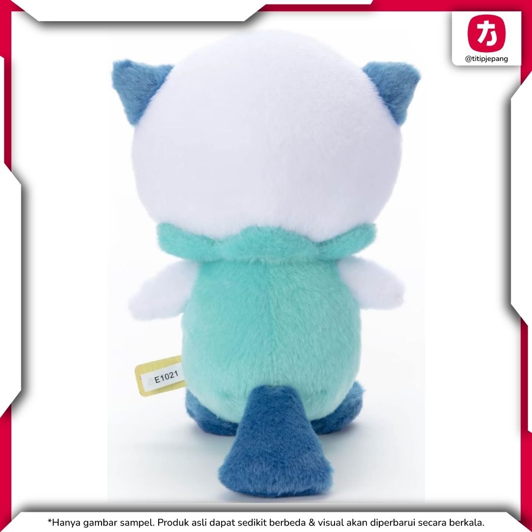 Pokemon Oshawott Plush Takara Tomy Arts Boneka Koleksi Imut Ukuran 18 cm