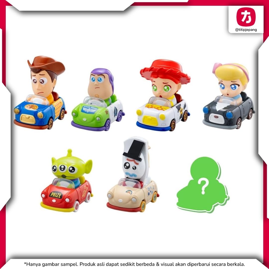 Motors Tomica Tunes Toy Story Characters 1 Box Koleksi Die-Cast Disney Motors Tomica Tunes Toy Story Characters 1 Box Koleksi Die-Cast Disney