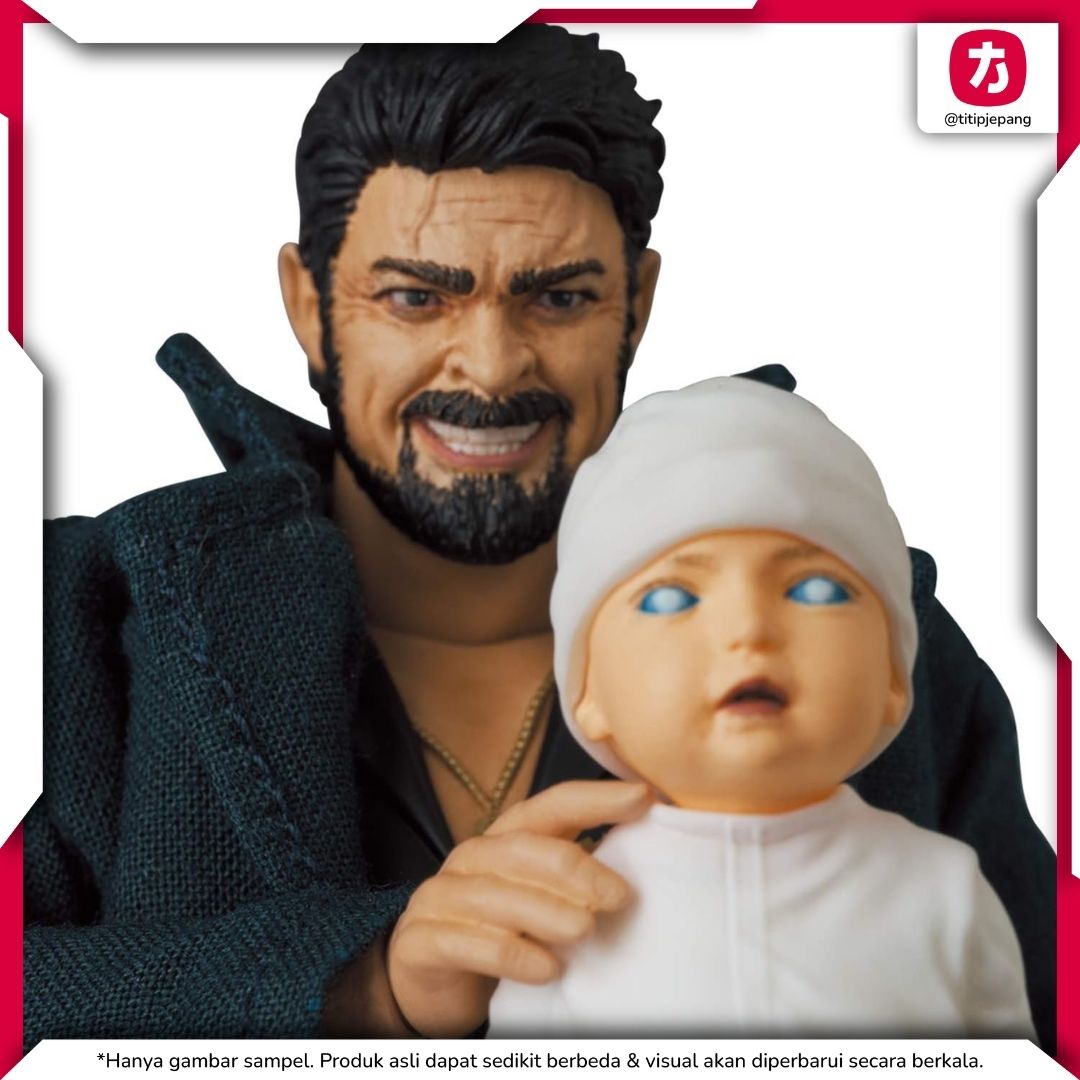 MAFEX No 154 The Boys William Billy Butcher Figure 155mm untuk Koleksi