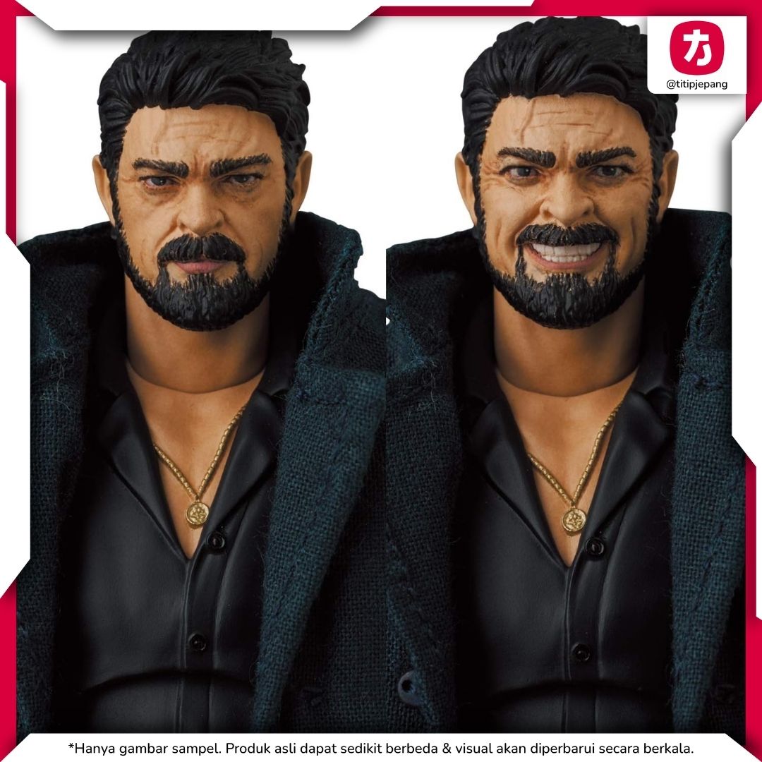 MAFEX No 154 The Boys William Billy Butcher Figure 155mm untuk Koleksi