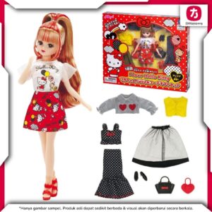 Takara Tomy Licca-chan I Love Hello Kitty, 7 Outfit Gift Set Takara Tomy Licca-chan I Love Hello Kitty, 7 Outfit Gift Set
