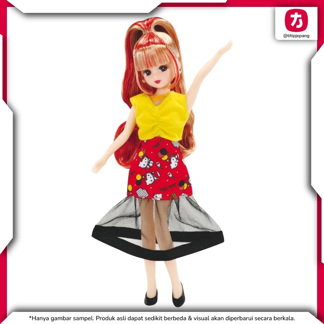 Takara Tomy Licca-chan I Love Hello Kitty, 7 Outfit Gift Set Takara Tomy Licca-chan I Love Hello Kitty, 7 Outfit Gift Set