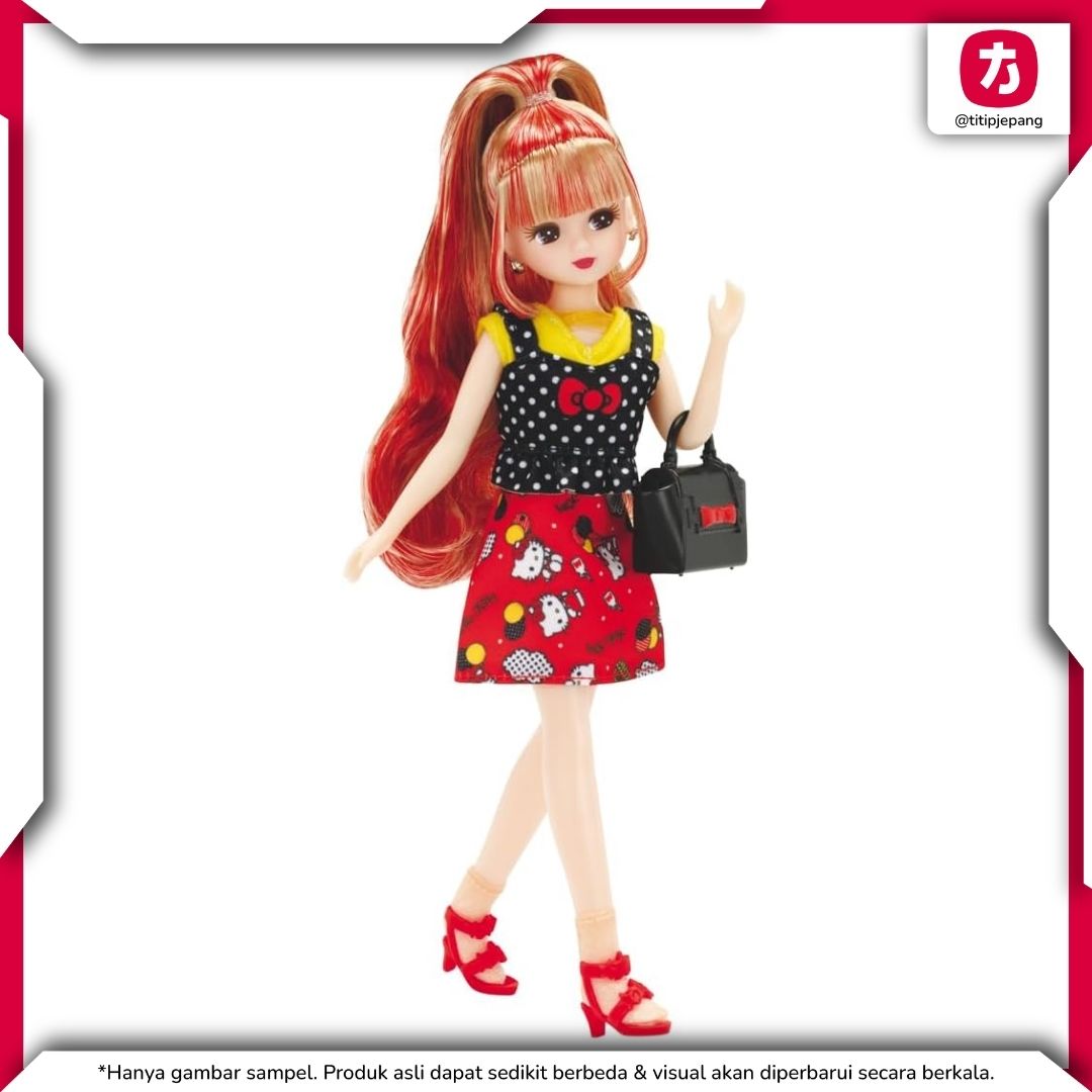 Takara Tomy Licca-chan I Love Hello Kitty, 7 Outfit Gift Set