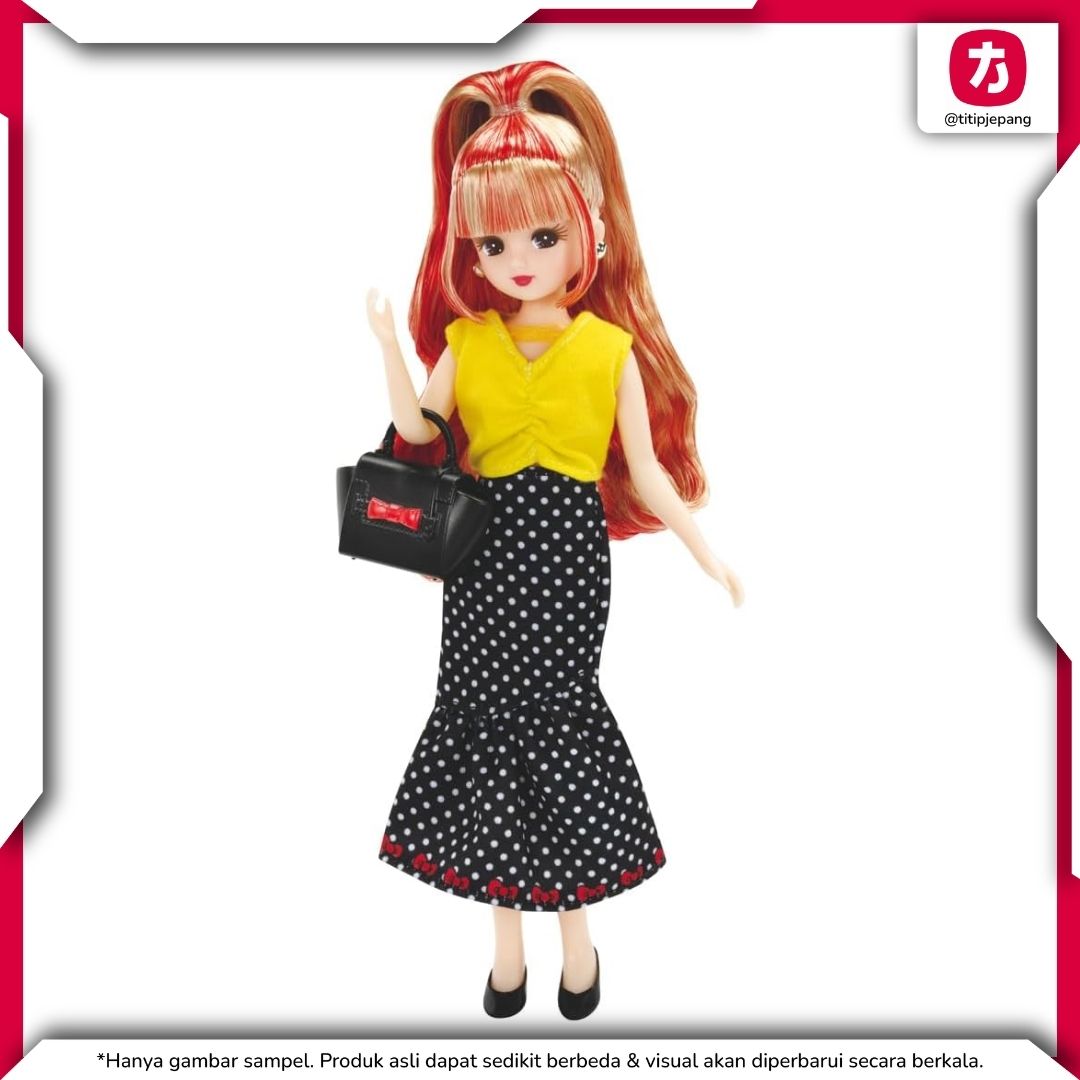 Takara Tomy Licca-chan I Love Hello Kitty, 7 Outfit Gift Set