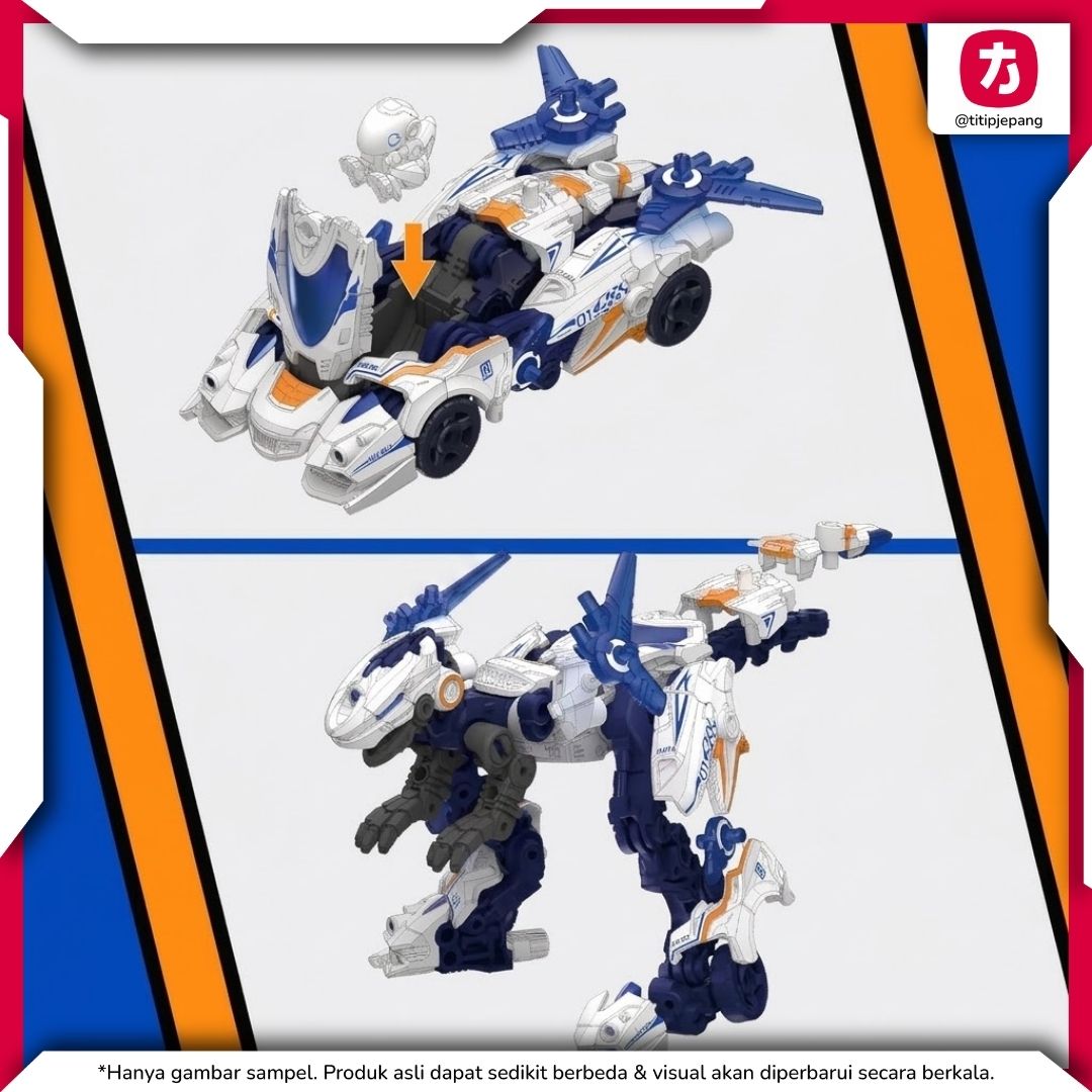 52Toys BEASTDRIVE WHEEL RAPTOR BD01 Mainan Transformasi Dinosaurus 52Toys BEASTDRIVE WHEEL RAPTOR BD01 Mainan Transformasi Dinosaurus