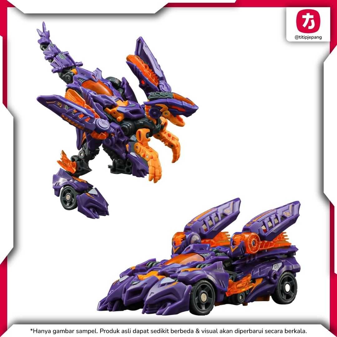 52Toys BEASTDRIVE NAUGHTY SAUR BD03 Figure Dinosaurus Transformasi 52Toys BEASTDRIVE NAUGHTY SAUR BD03 Figure Dinosaurus Transformasi