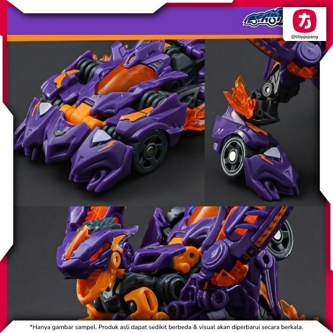 52Toys BEASTDRIVE NAUGHTY SAUR BD03 Figure Dinosaurus Transformasi
