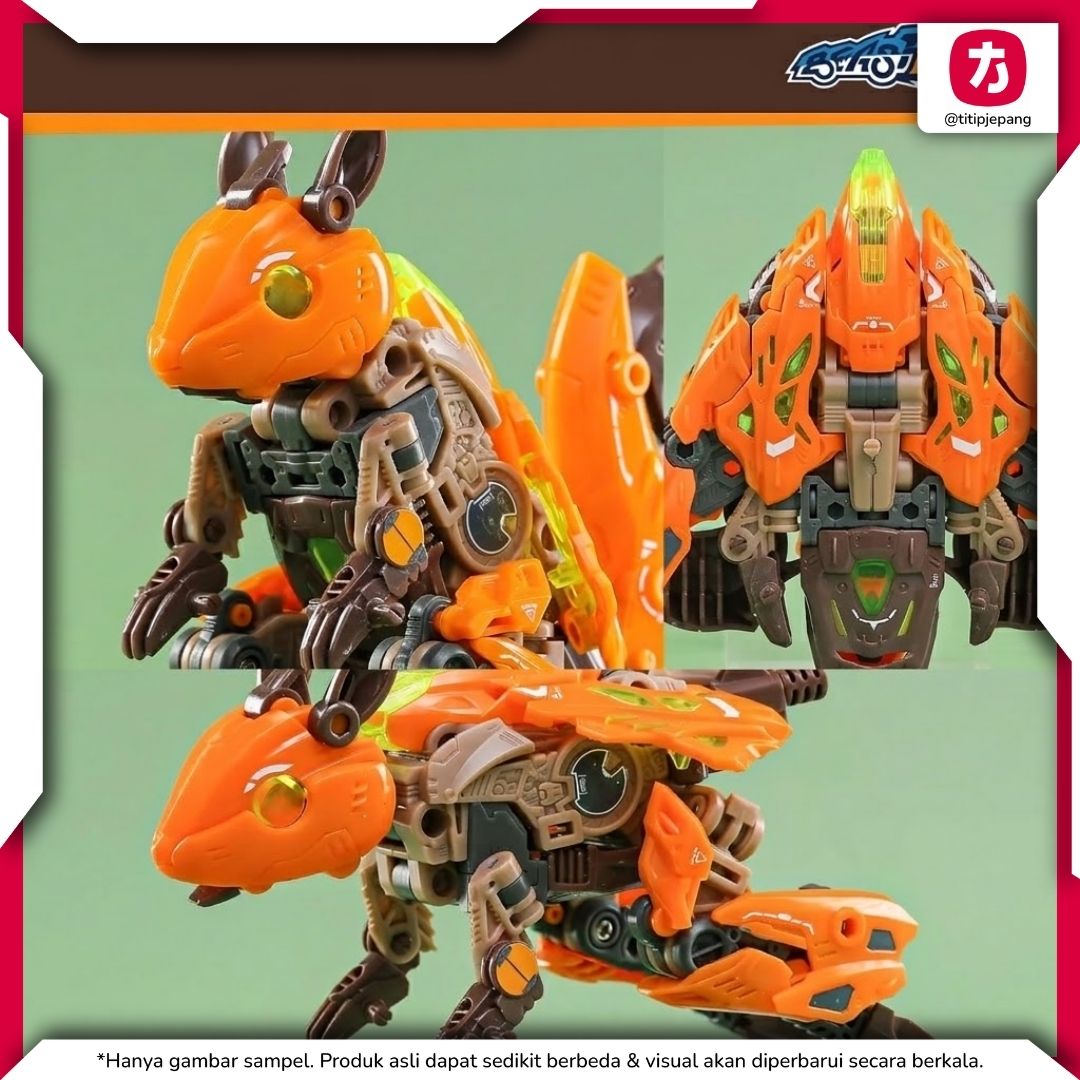 52Toys BEASTDRIVE SKY TAIL BD08 Figure Transformasi Unik untuk Koleksi