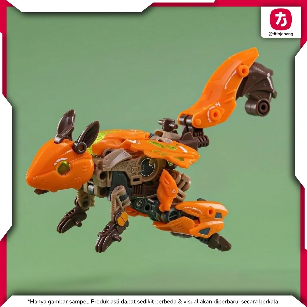 52Toys BEASTDRIVE SKY TAIL BD08 Figure Transformasi Unik untuk Koleksi