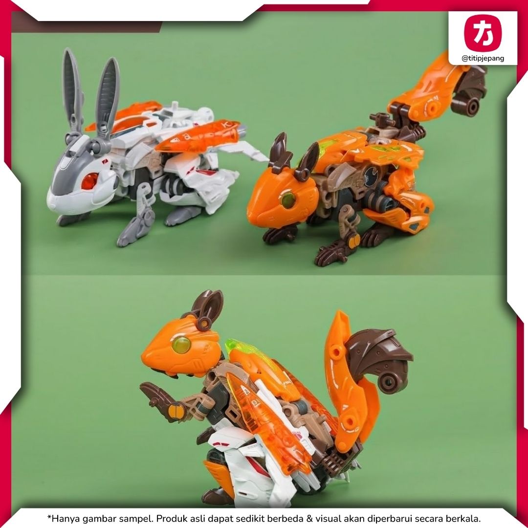 52Toys BEASTDRIVE SKY TAIL BD08 Figure Transformasi Unik untuk Koleksi