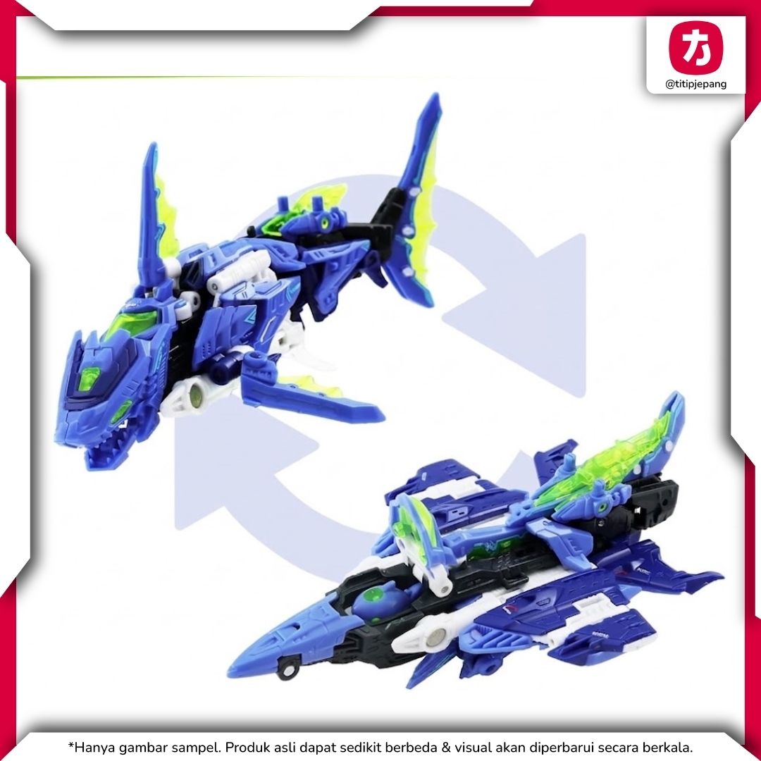 52Toys BEASTDRIVE HYDRO BULLET SHARK BD02 Figure Transformasi Shark