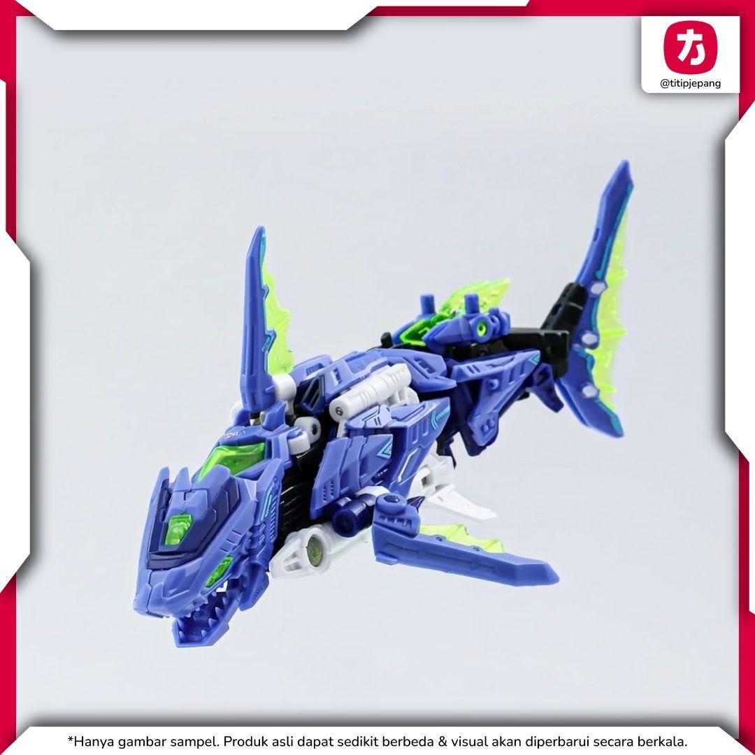 52Toys BEASTDRIVE HYDRO BULLET SHARK BD02 Figure Transformasi Shark