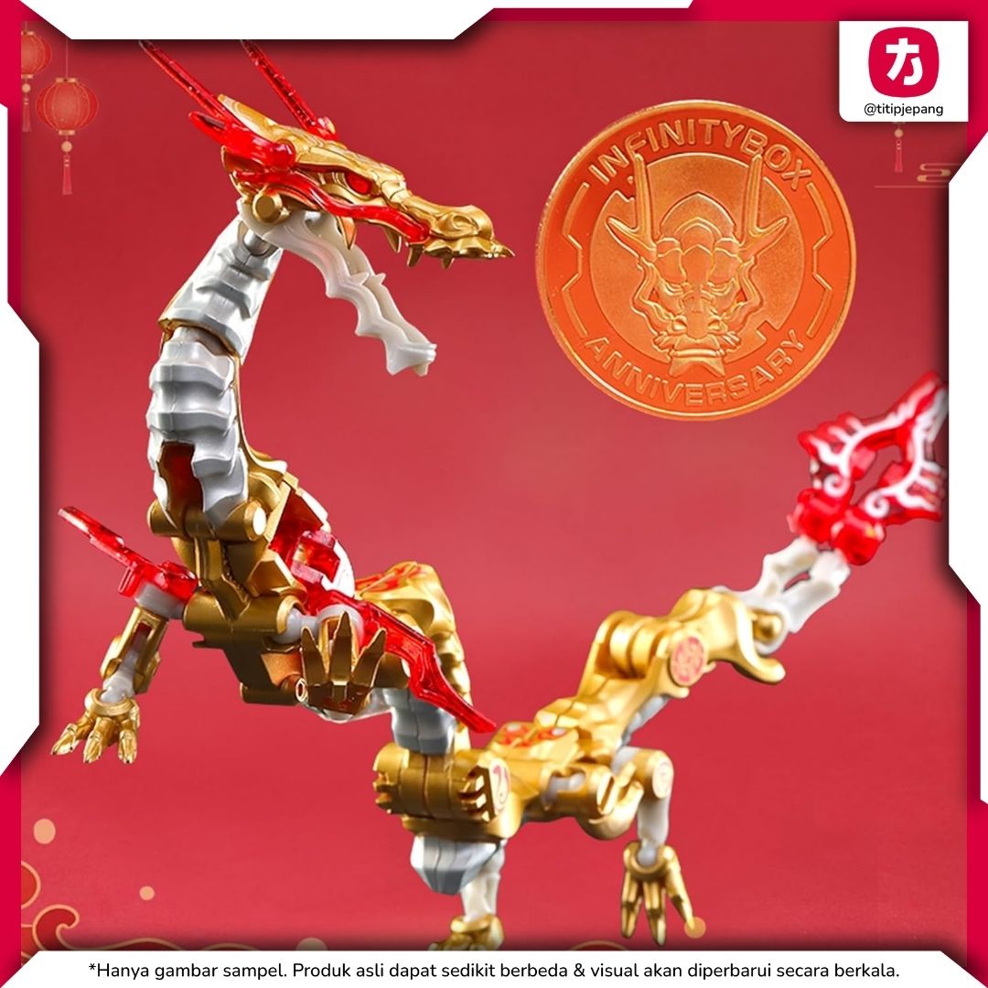 52Toys INFINITYBOX CHINESE DRAGON Golden Dragon IB04 untuk Koleksi