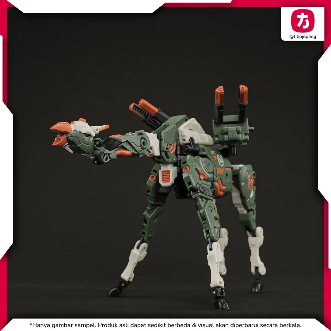 52Toys B-69 MOONSAFARI Giraffe BEASTBOX Transforming Figure untuk Koleksi