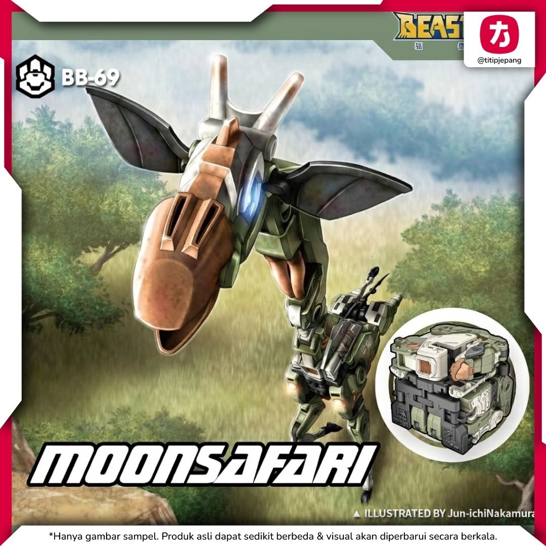 52Toys B-69 MOONSAFARI Giraffe BEASTBOX Transforming Figure untuk Koleksi 52Toys B-69 MOONSAFARI Giraffe BEASTBOX Transforming Figure untuk Koleksi