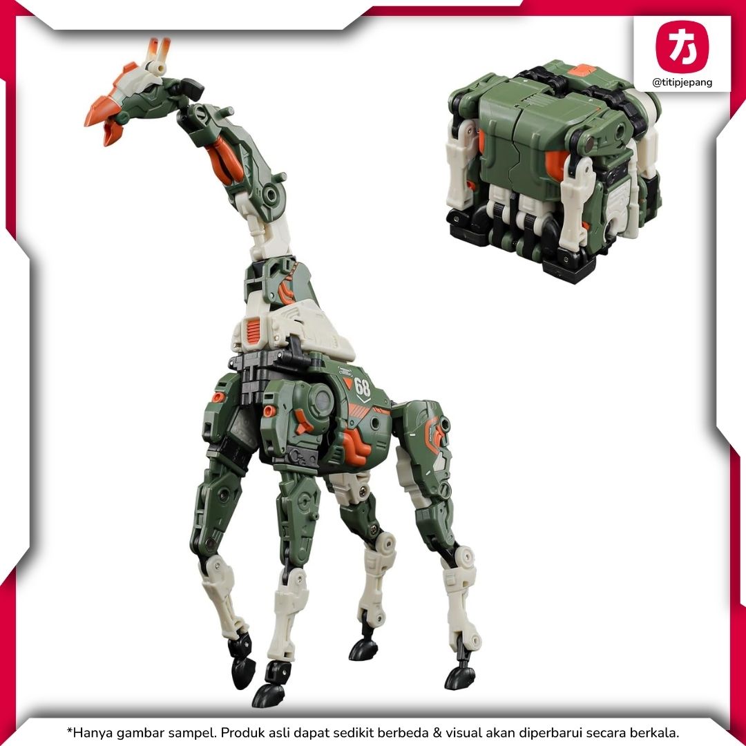 52Toys B-69 MOONSAFARI Giraffe BEASTBOX Transforming Figure untuk Koleksi 52Toys B-69 MOONSAFARI Giraffe BEASTBOX Transforming Figure untuk Koleksi