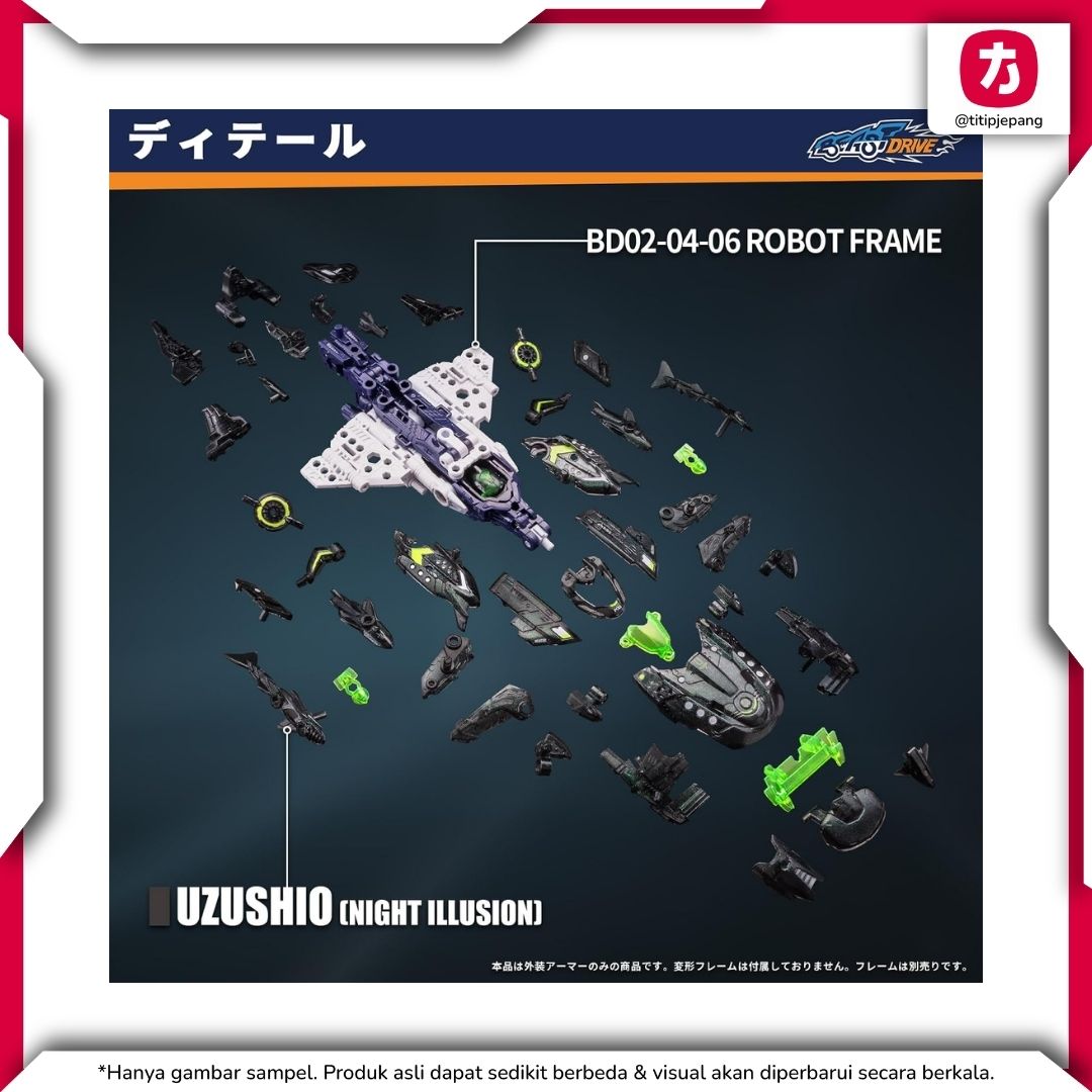 52TOYS BeastDrive BD-06 Armor Uzushio Night Illusion Version 52TOYS BeastDrive BD-06 Armor Uzushio Night Illusion Version