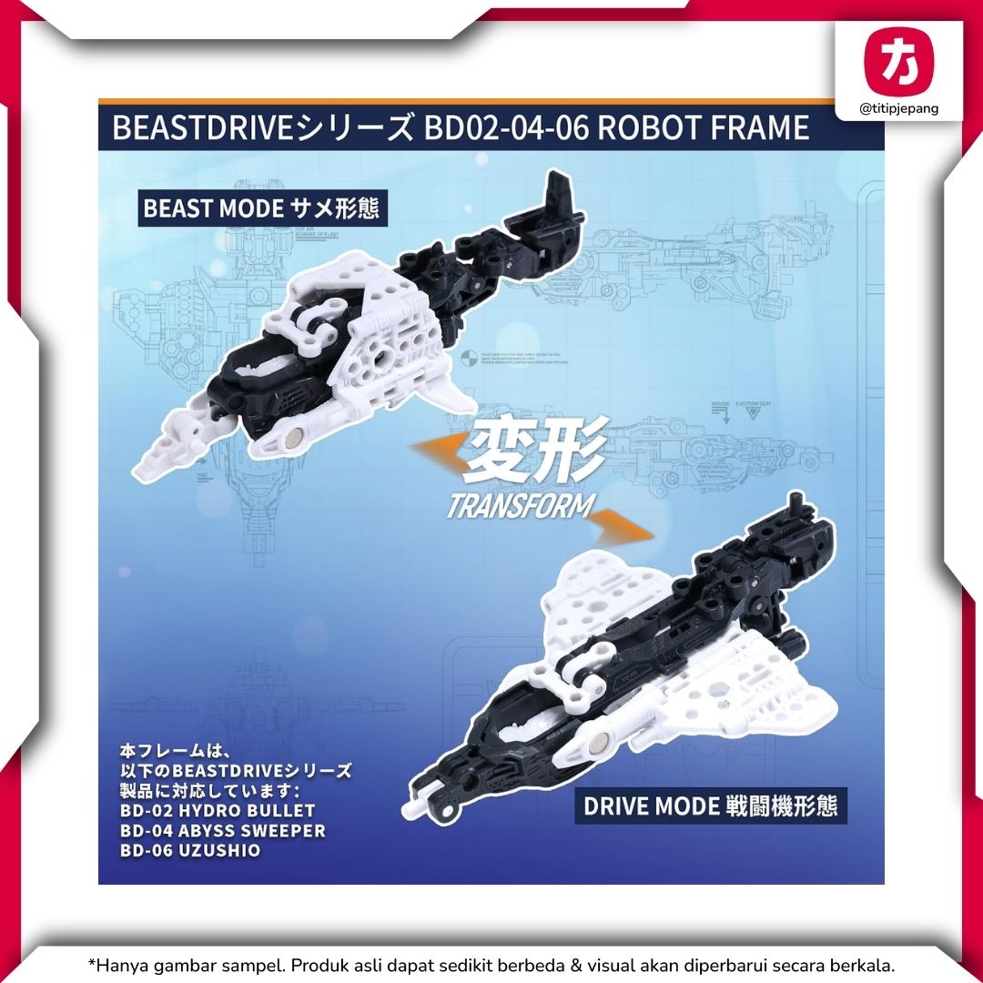  52TOYS BeastDrive BD-02 Hydro Bullet Shark Frame Only 