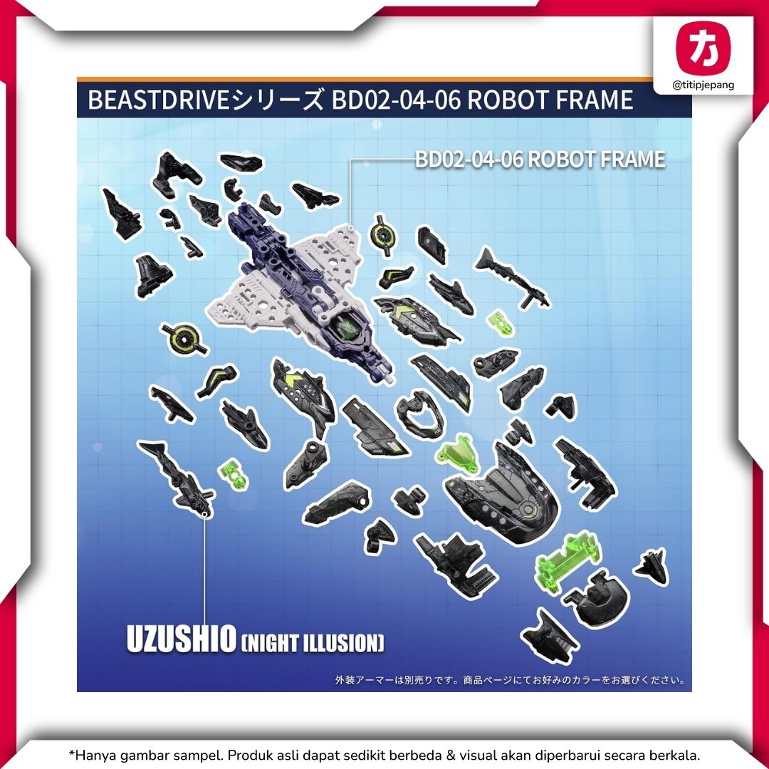  52TOYS BeastDrive BD-02 Hydro Bullet Shark Frame Only 