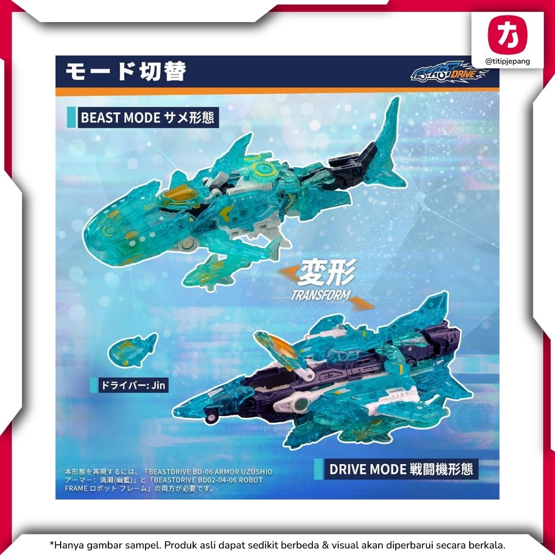 52TOYS BeastDrive BD-06 Armor Uzushio Mythical Azure