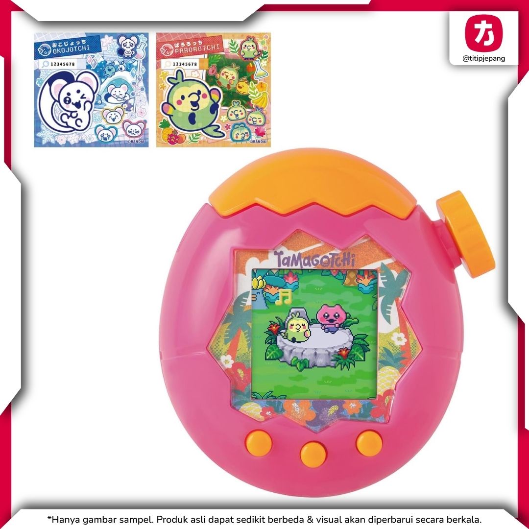 Bandai Tamagotchi Paradise Orange Tropics dengan Fitur Zoom dan Mini Game