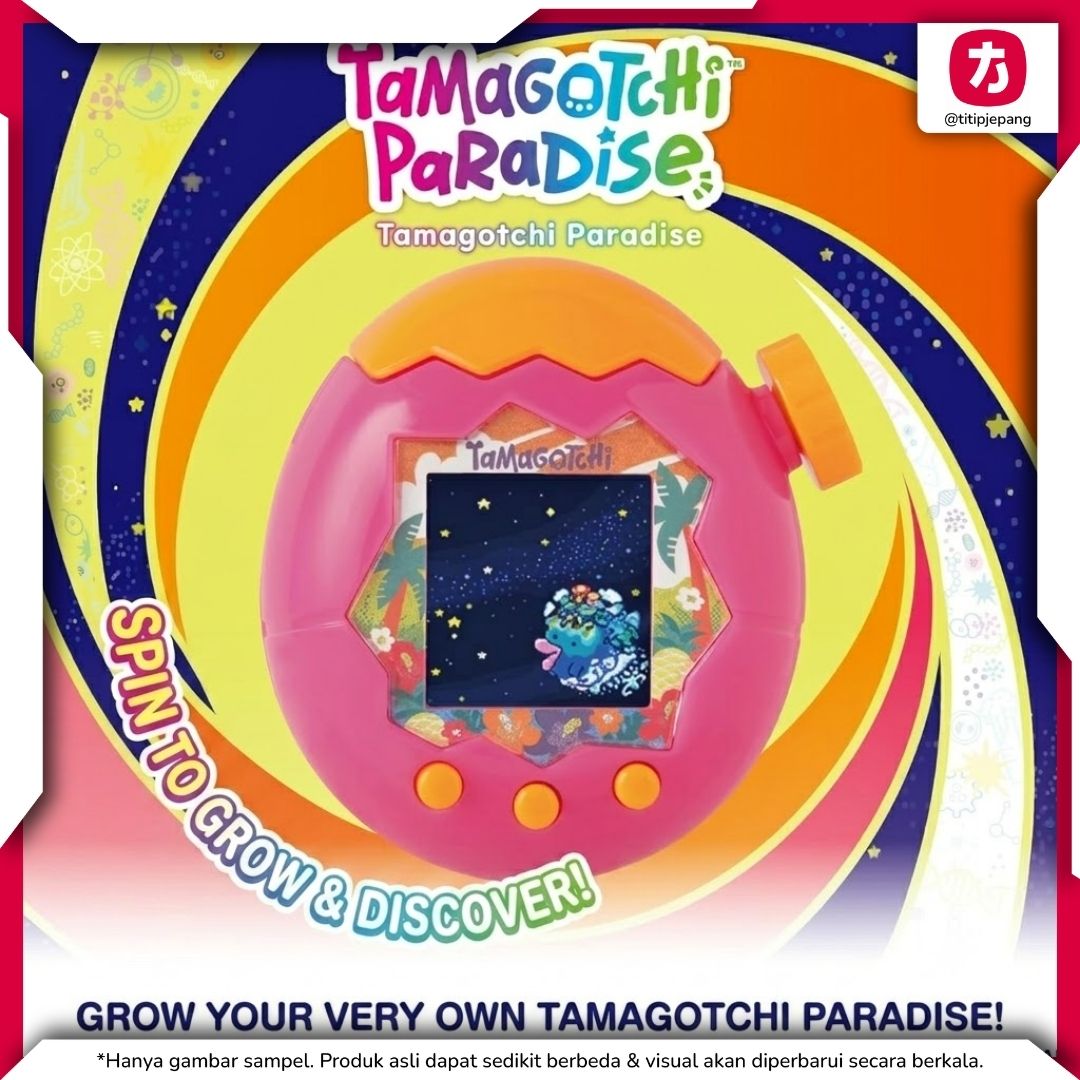 Bandai Tamagotchi Paradise Orange Tropics dengan Fitur Zoom dan Mini Game