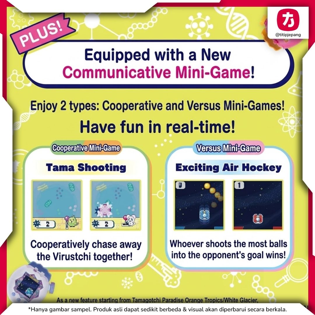 Bandai Tamagotchi Paradise White Glacier dengan Fitur Zoom dan Mini Game Bandai Tamagotchi Paradise White Glacier dengan Fitur Zoom dan Mini Game