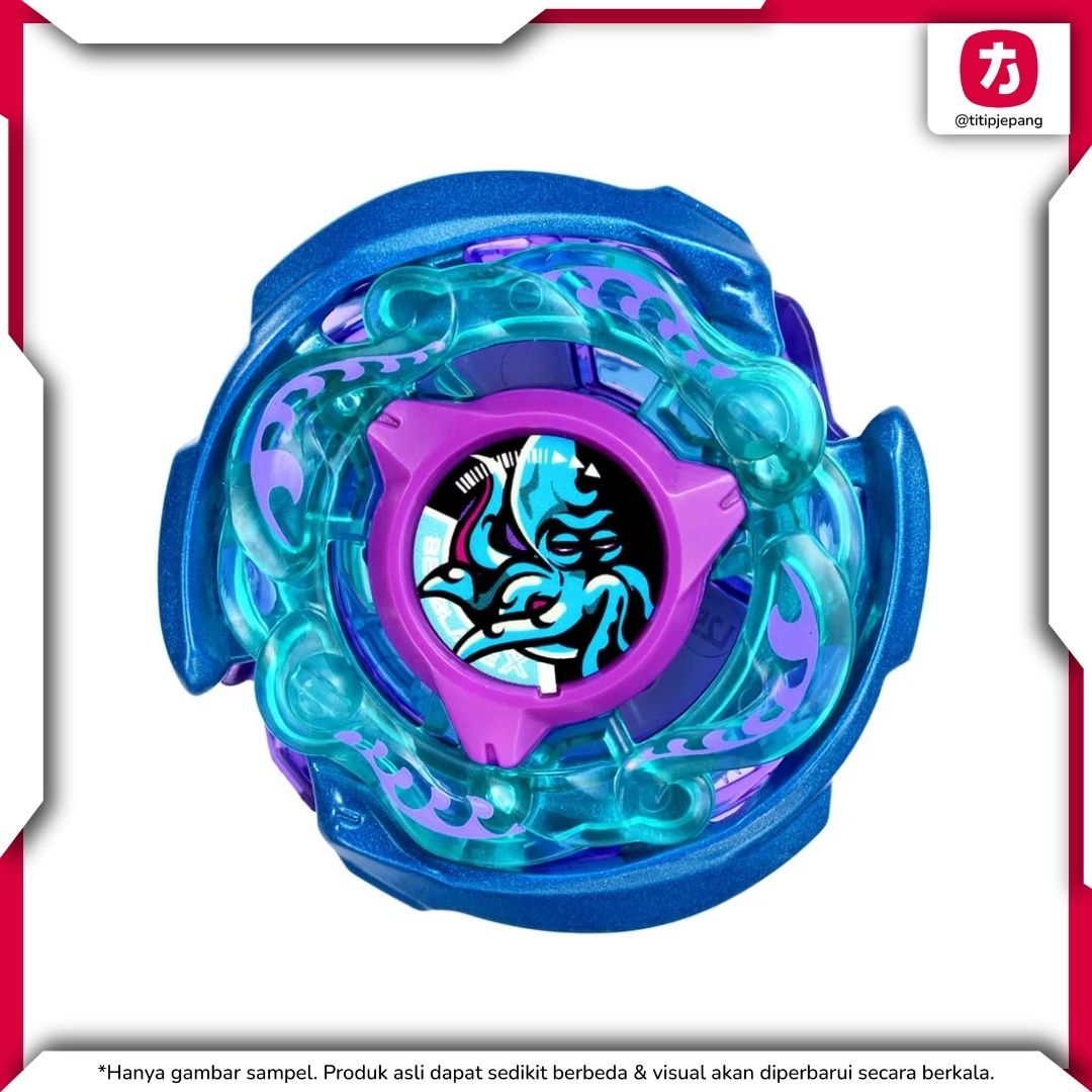 BEYBLADE X CX-00 Kraken Riggle S3-70O Blue Metal Coat Booster