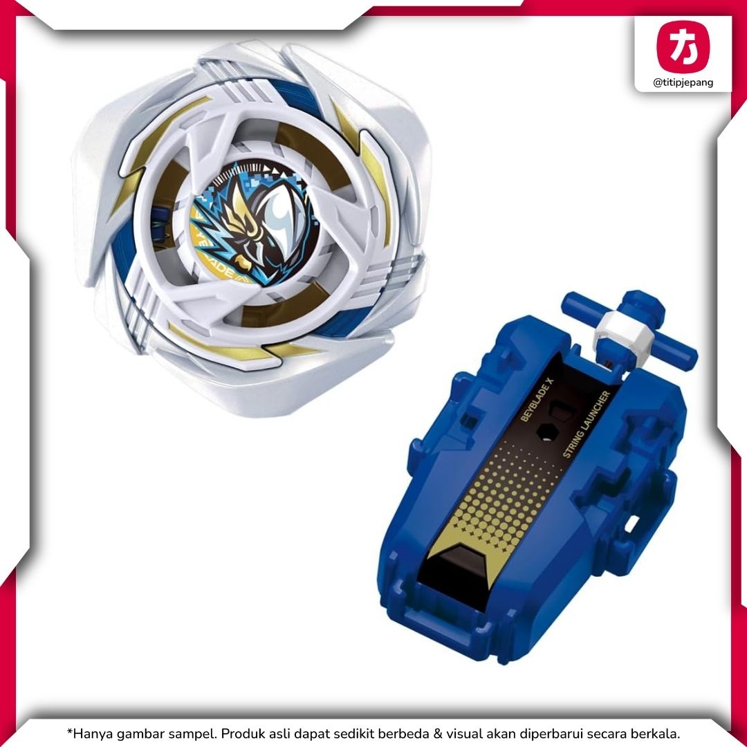Beyblade X UX-20 Starter Glory Valkyrie LF Attack Type dengan String Launcher Beyblade X UX-20 Starter Glory Valkyrie LF Attack Type dengan String Launcher