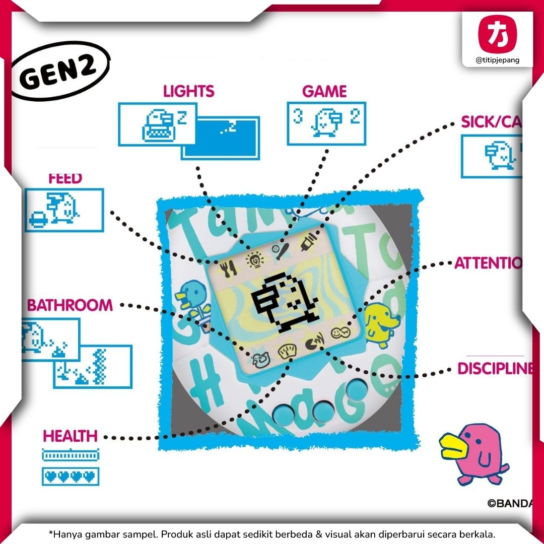 Bandai Tamagotchi Caramel Nuts Gen2 dengan Desain Ice Cream Unik Bandai Tamagotchi Caramel Nuts Gen2 dengan Desain Ice Cream Unik