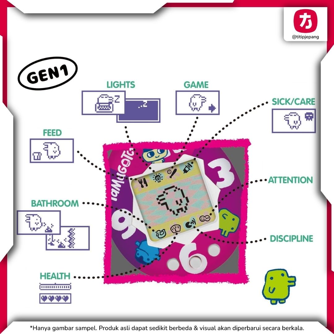 Bandai Tamagotchi Lots of Love dengan Desain Heart Pop untuk Koleksi