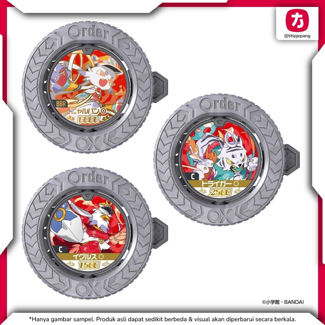Bandai Gyakuten Bariba The Strongest of All Set Koin Langka untuk Koleksi