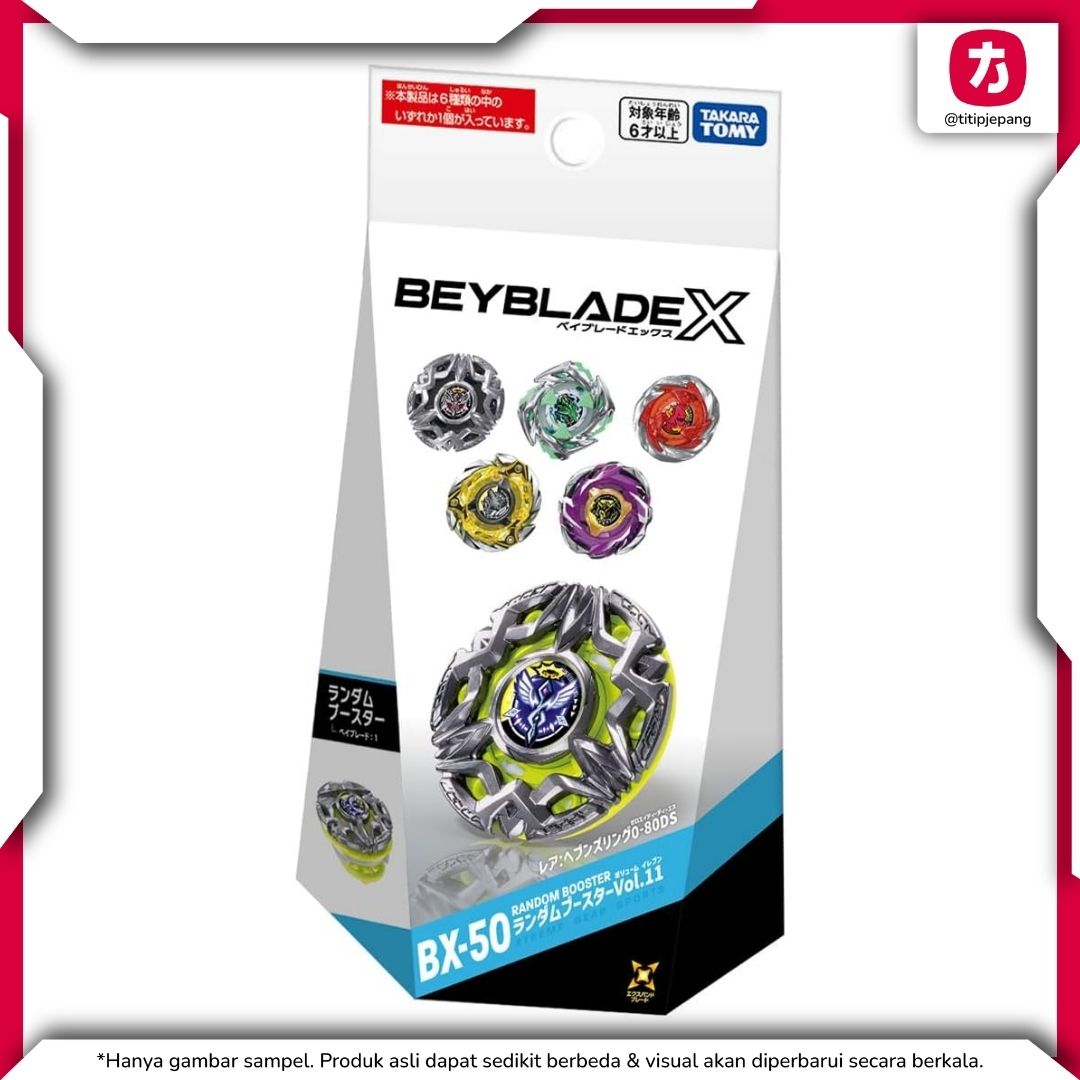 Takara Tomy Beyblade X BX-50 Random Booster Vol 11 Hadir dengan Beyblade Langka