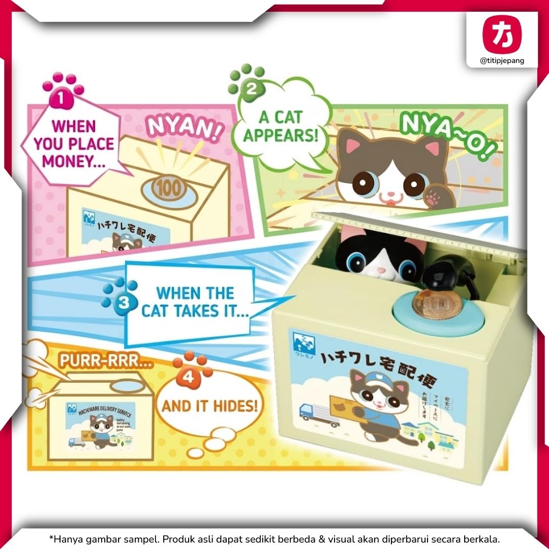 Shine Naughty BANK2 Japanese Language Celengan Kucing Interaktif Unik