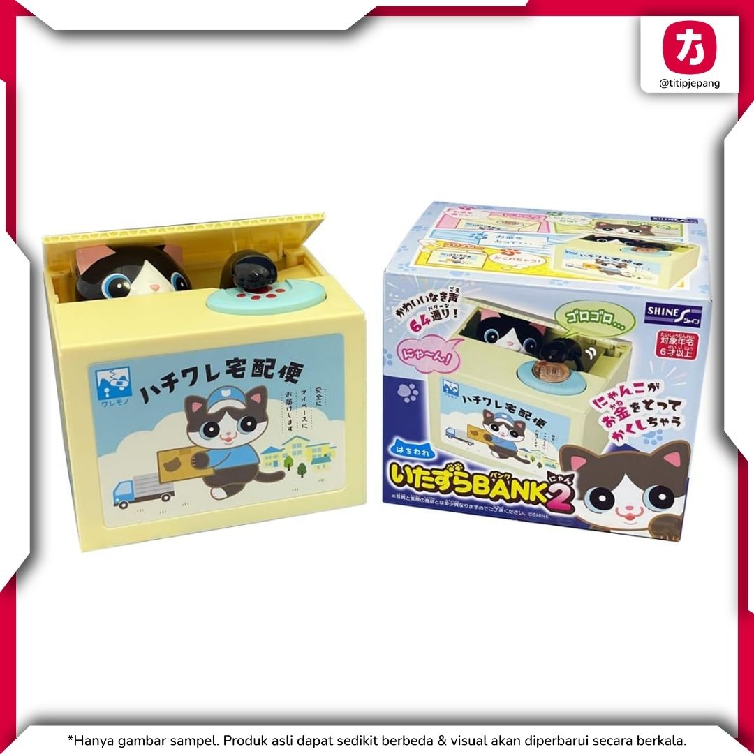 Shine Naughty BANK2 Japanese Language Celengan Kucing Interaktif Unik