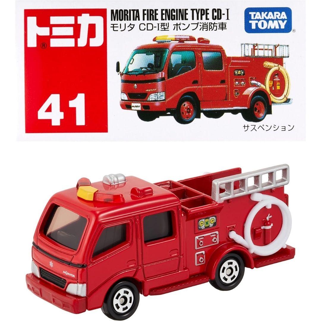 Mainan Mobil Tomica No 41 Morita Fire Engine Type CD-I – Diecast Pemadam Kebakaran