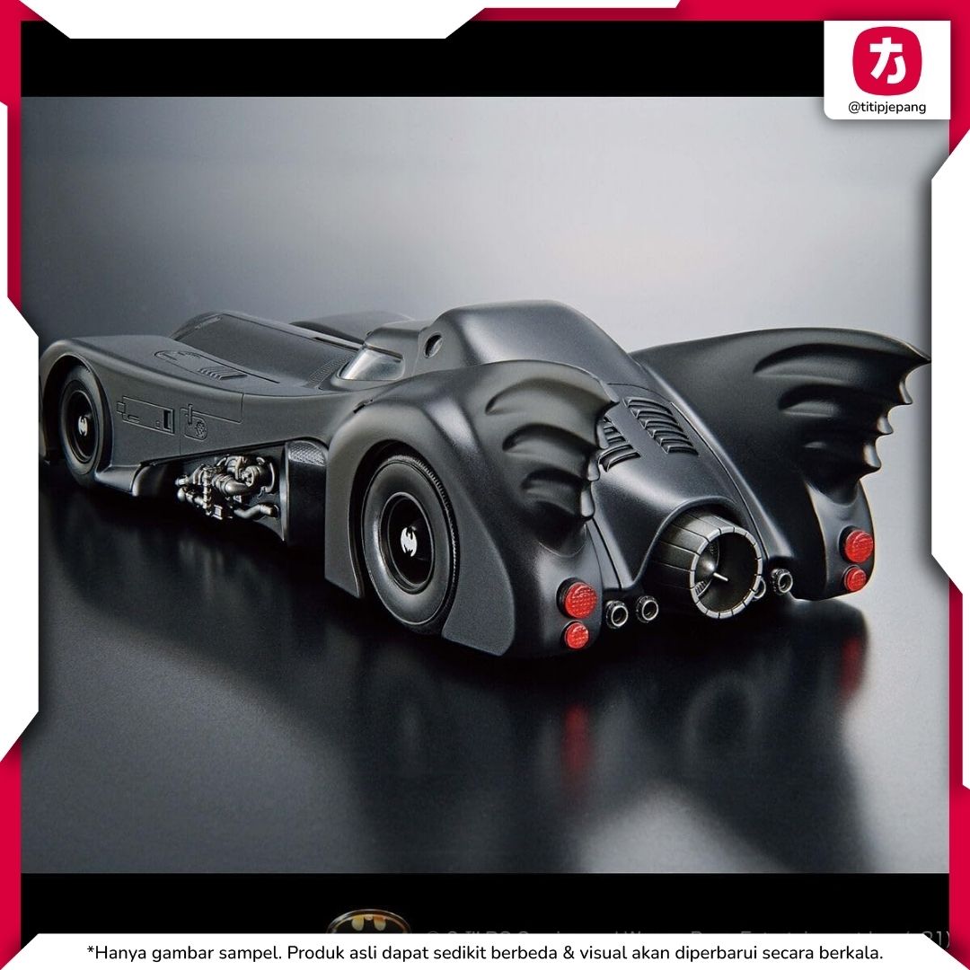 MODEL KIT BATMOBILE 1/35 Bandai Batman Versi Film 1989 dengan Detail Presisi