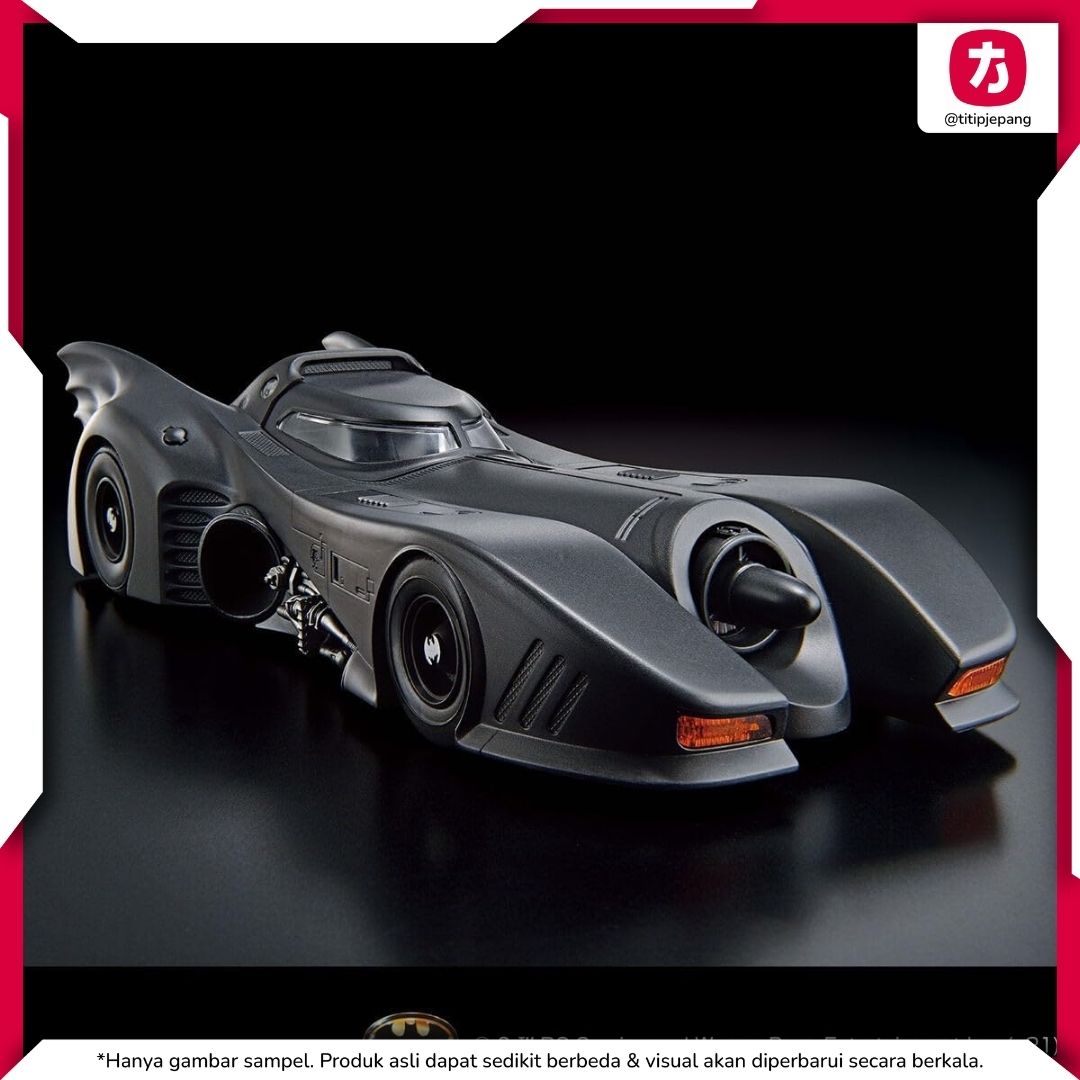 MODEL KIT BATMOBILE 1/35 Bandai Batman Versi Film 1989 dengan Detail Presisi