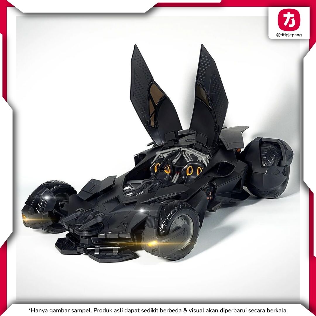 HiPlay Joy Toy Company Batmobile Model Kit untuk Koleksi Kendaraan Ikonik