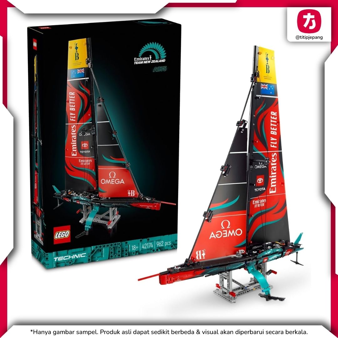 LEGO Technic Emirates AC75 Yacht, Model Kapal Balap untuk Koleksi dan Display LEGO Technic Emirates AC75 Yacht, Model Kapal Balap untuk Koleksi dan Display