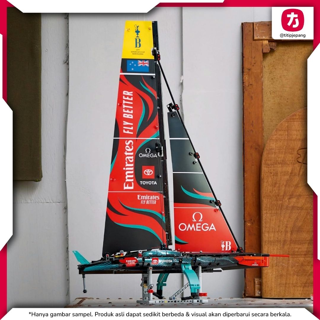 LEGO Technic Emirates AC75 Yacht, Model Kapal Balap untuk Koleksi dan Display LEGO Technic Emirates AC75 Yacht, Model Kapal Balap untuk Koleksi dan Display