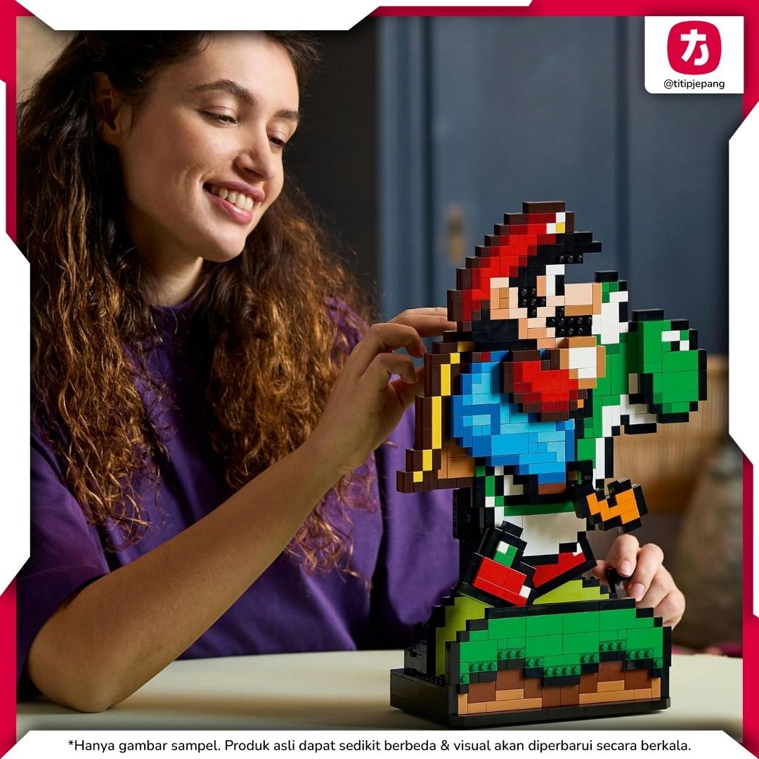 LEGO Game Boy 72046: LEGO Super Mario World: Mario & Yoshi 71438, Set Nostalgia 1.215 Keping