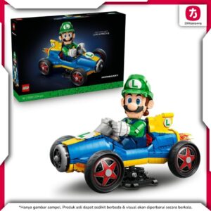 LEGO Mario Kart Luigi Mach 8 set 72050 Display Keren untuk Kolektor