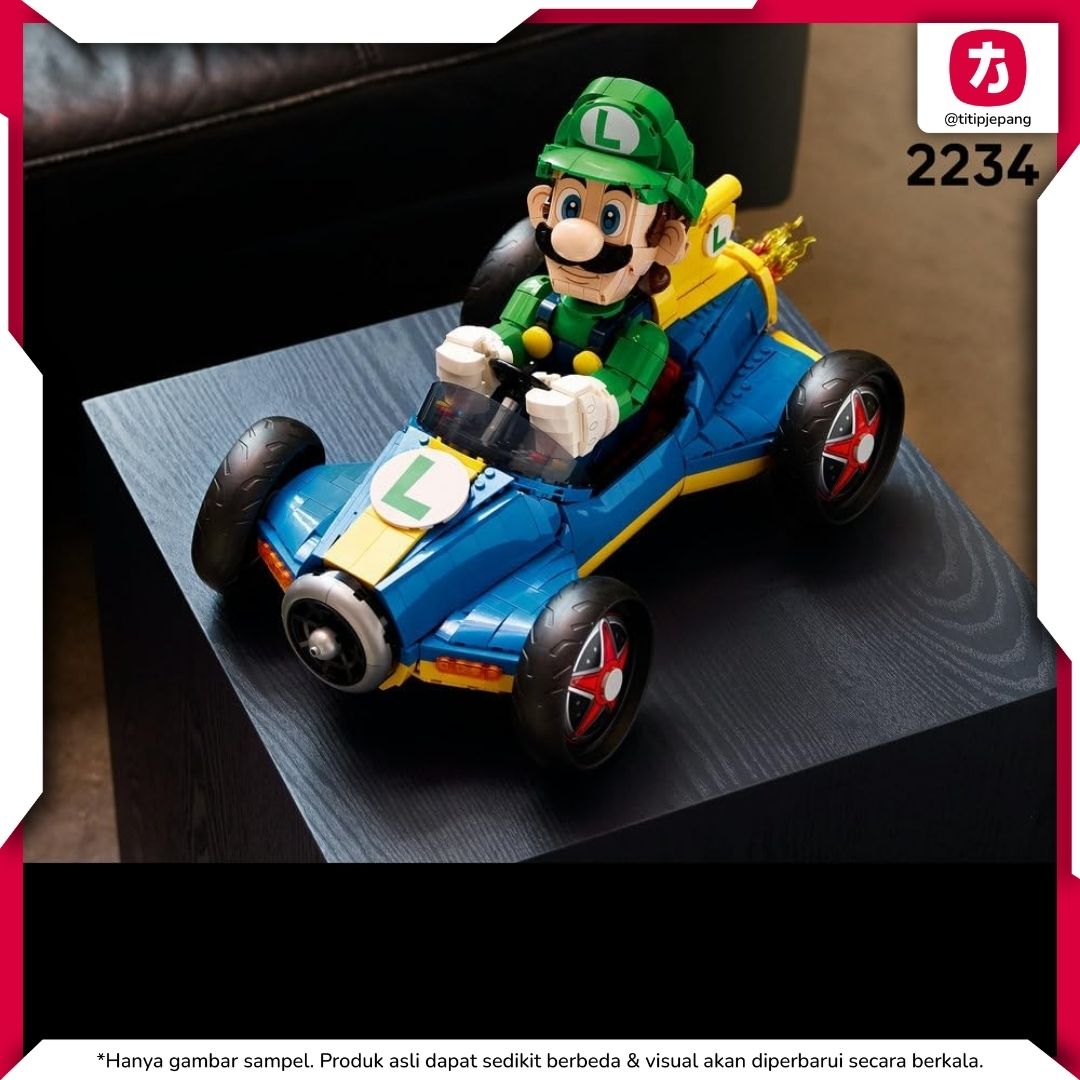 LEGO Mario Kart Luigi Mach 8 set 72050 Display Keren untuk Kolektor LEGO Mario Kart Luigi Mach 8 set 72050 Display Keren untuk Kolektor