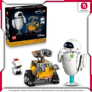 LEGO Disney Pixar WALL E and EVE 43279 Set Koleksi Karakter Ikonik