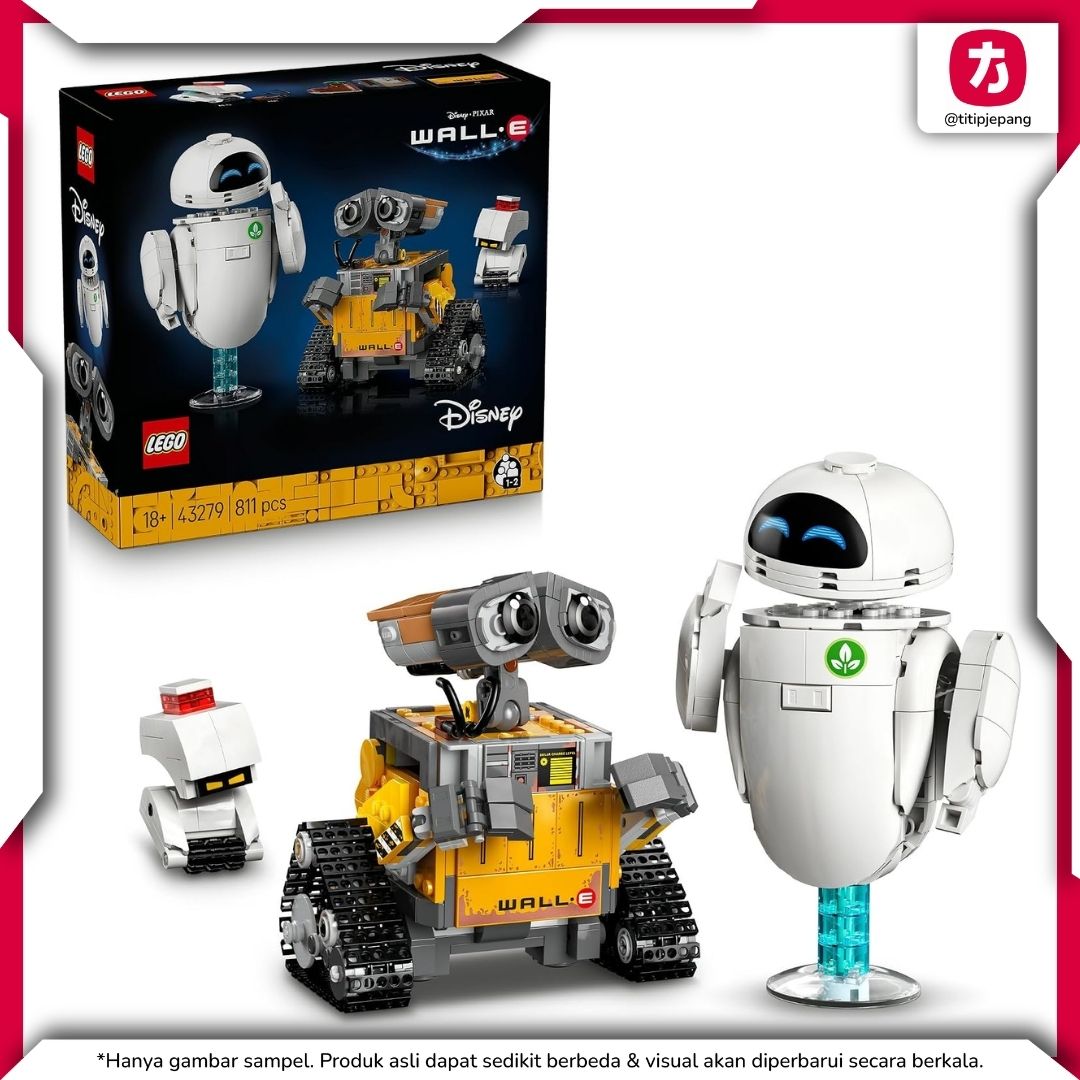 LEGO Disney Pixar WALL E and EVE 43279 Set Koleksi Karakter Ikonik LEGO Disney Pixar WALL E and EVE 43279 Set Koleksi Karakter Ikonik