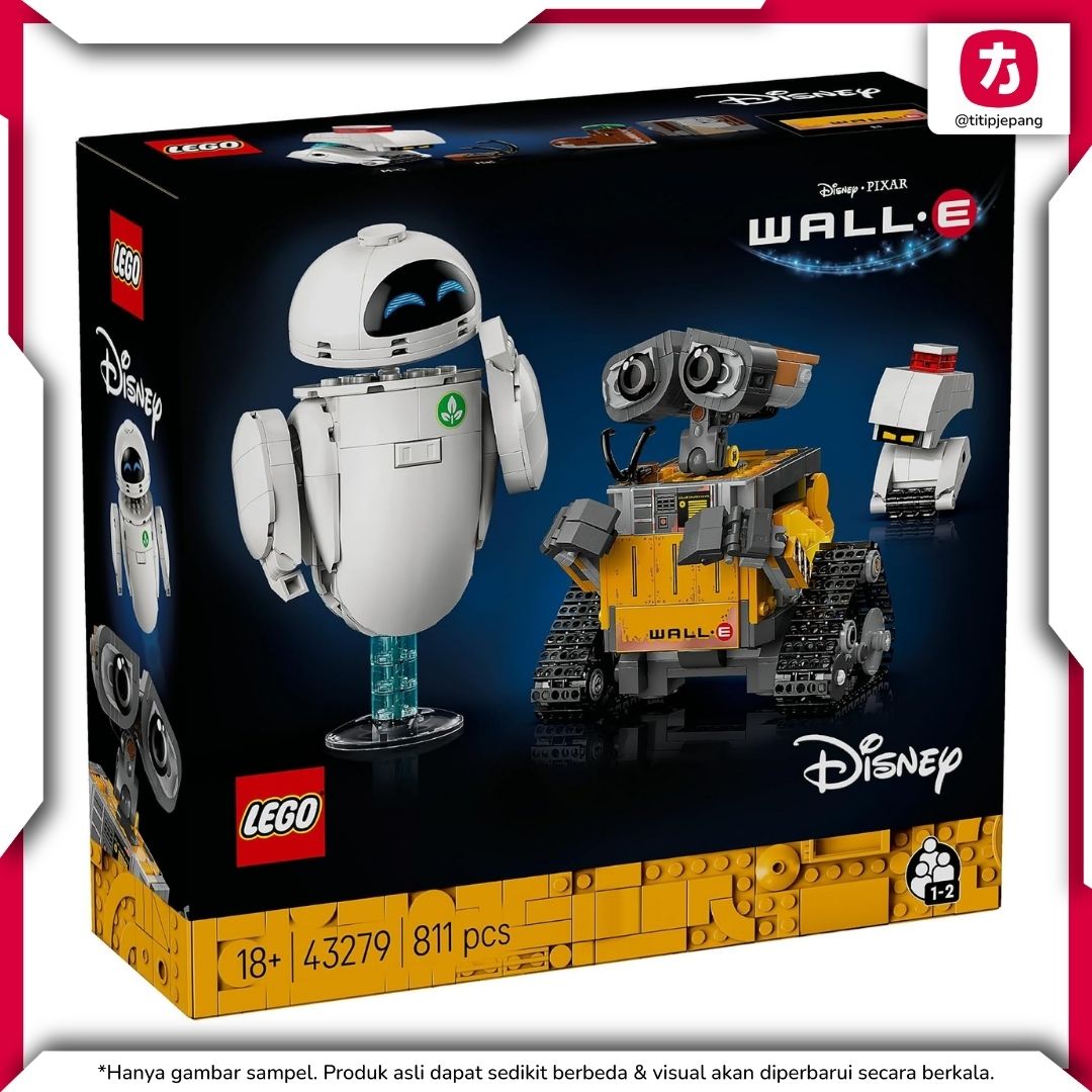 LEGO Disney Pixar WALL E and EVE 43279 Set Koleksi Karakter Ikonik LEGO Disney Pixar WALL E and EVE 43279 Set Koleksi Karakter Ikonik