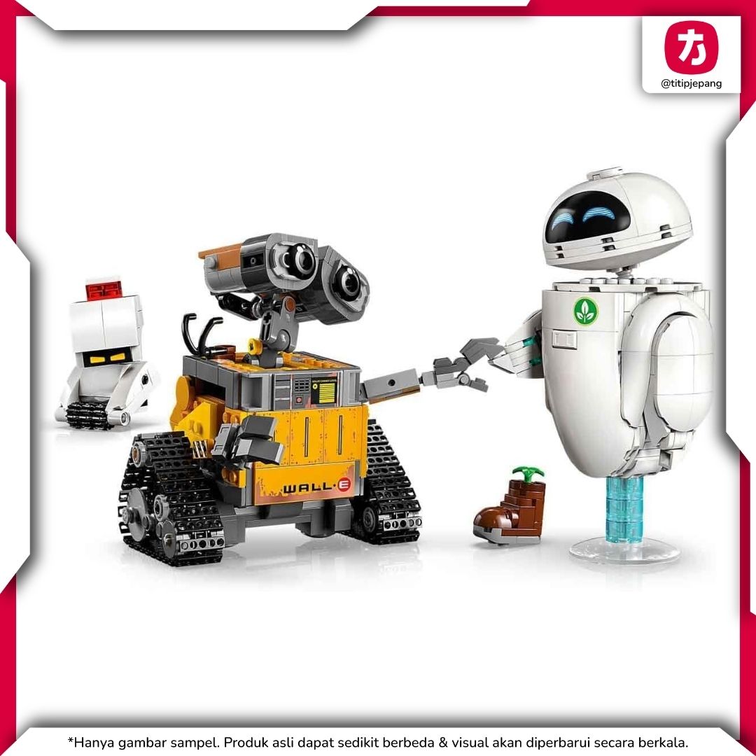 LEGO Disney Pixar WALL E and EVE 43279 Set Koleksi Karakter Ikonik