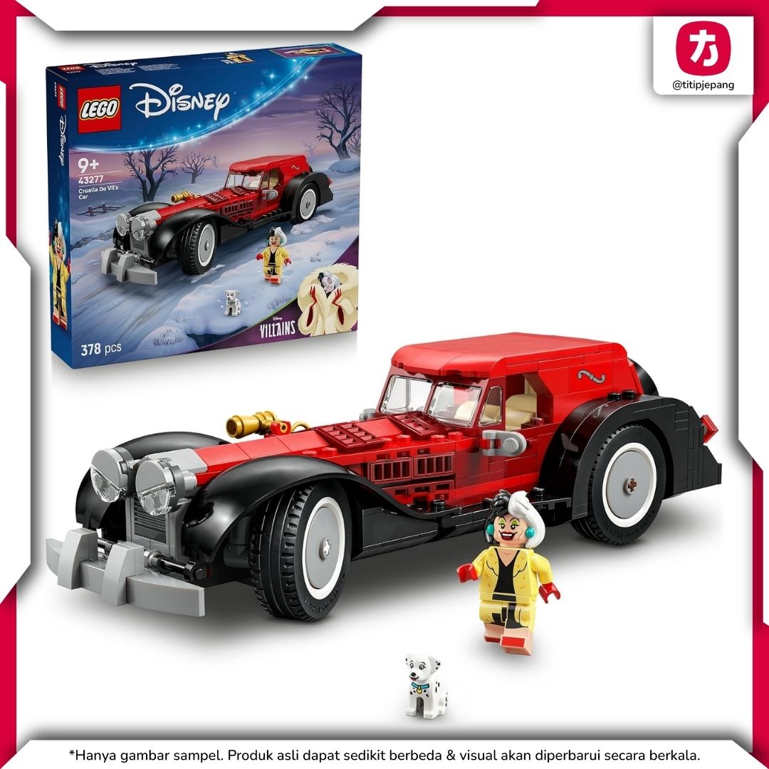 LEGO Disney Cruella De Vils Car 43277, Koleksi Mobil Ikonik untuk Fans LEGO Disney Cruella De Vils Car 43277, Koleksi Mobil Ikonik untuk Fans